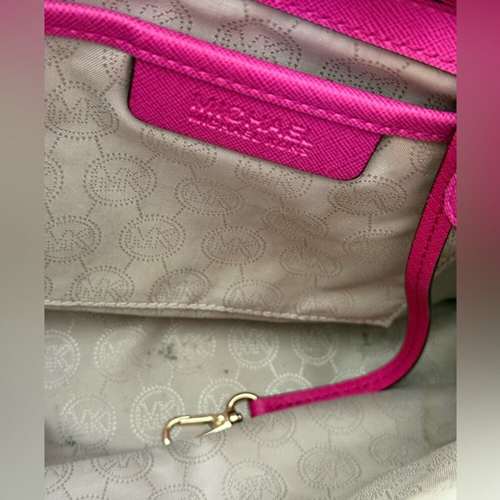 Michael Kors Hot Pink Tote Bag Purse - Picture 11 of 13